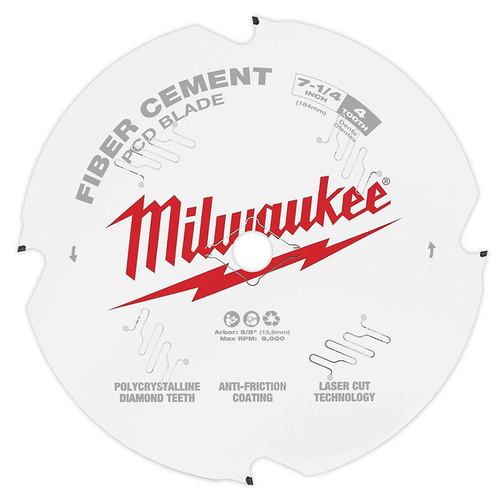 Milwaukee Tool 7-1/4'' Pcd/Fiber Cement Blade
