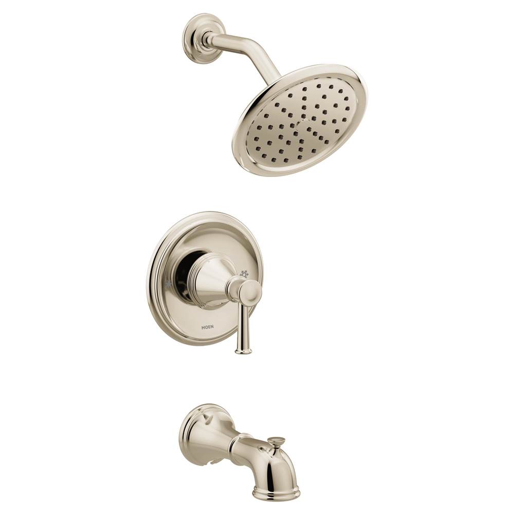 Moen Belfield Single-Handle 1-Spray Posi-Temp Eco Tub and Shower Faucet Trim Kit in Polished Nickel (Valve Sold Separately)