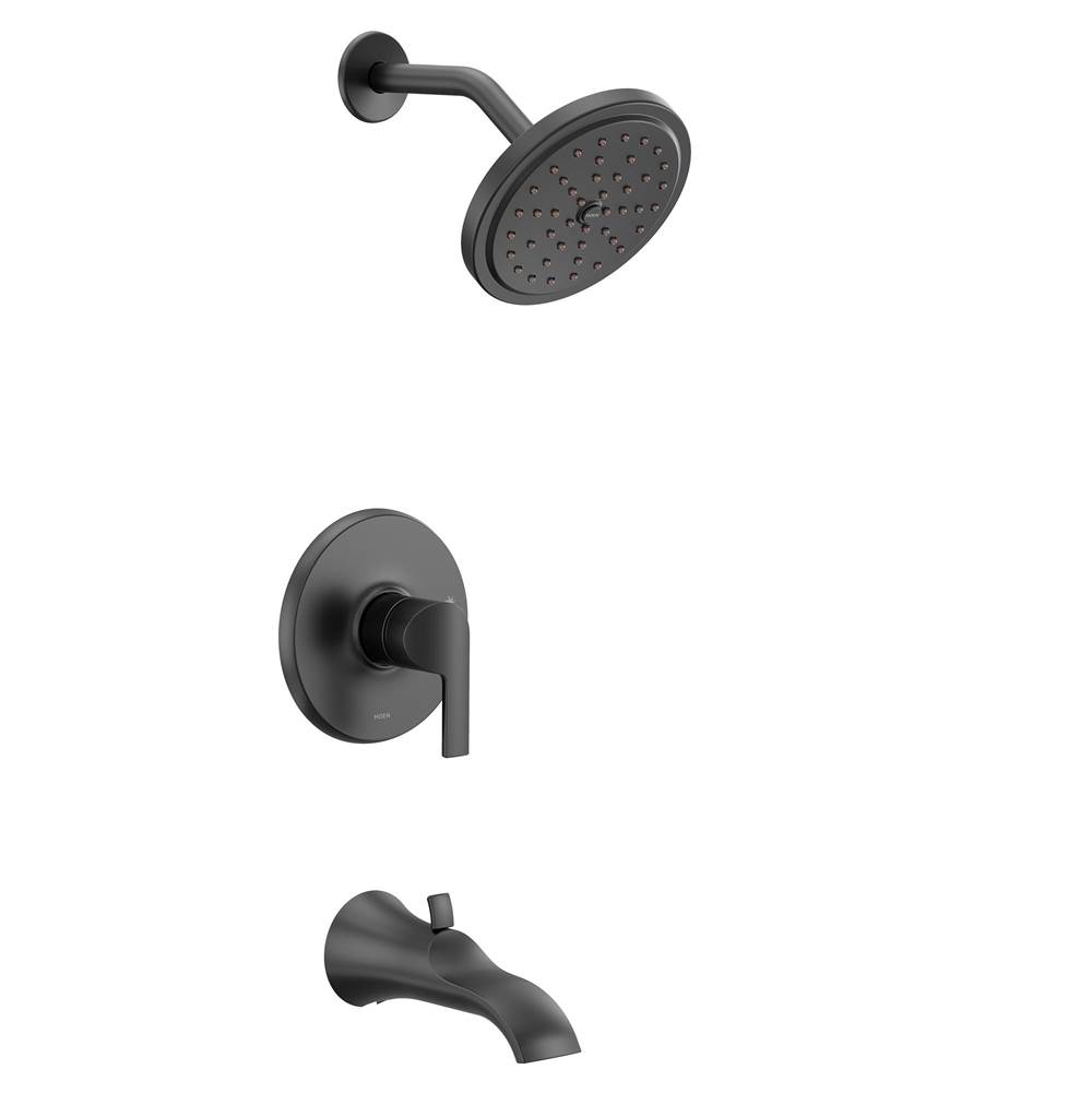 Moen Doux M-CORE 2-Series Eco Performance 1-Handle Tub and Shower Trim Kit in Matte Black (Valve Sold Separately)