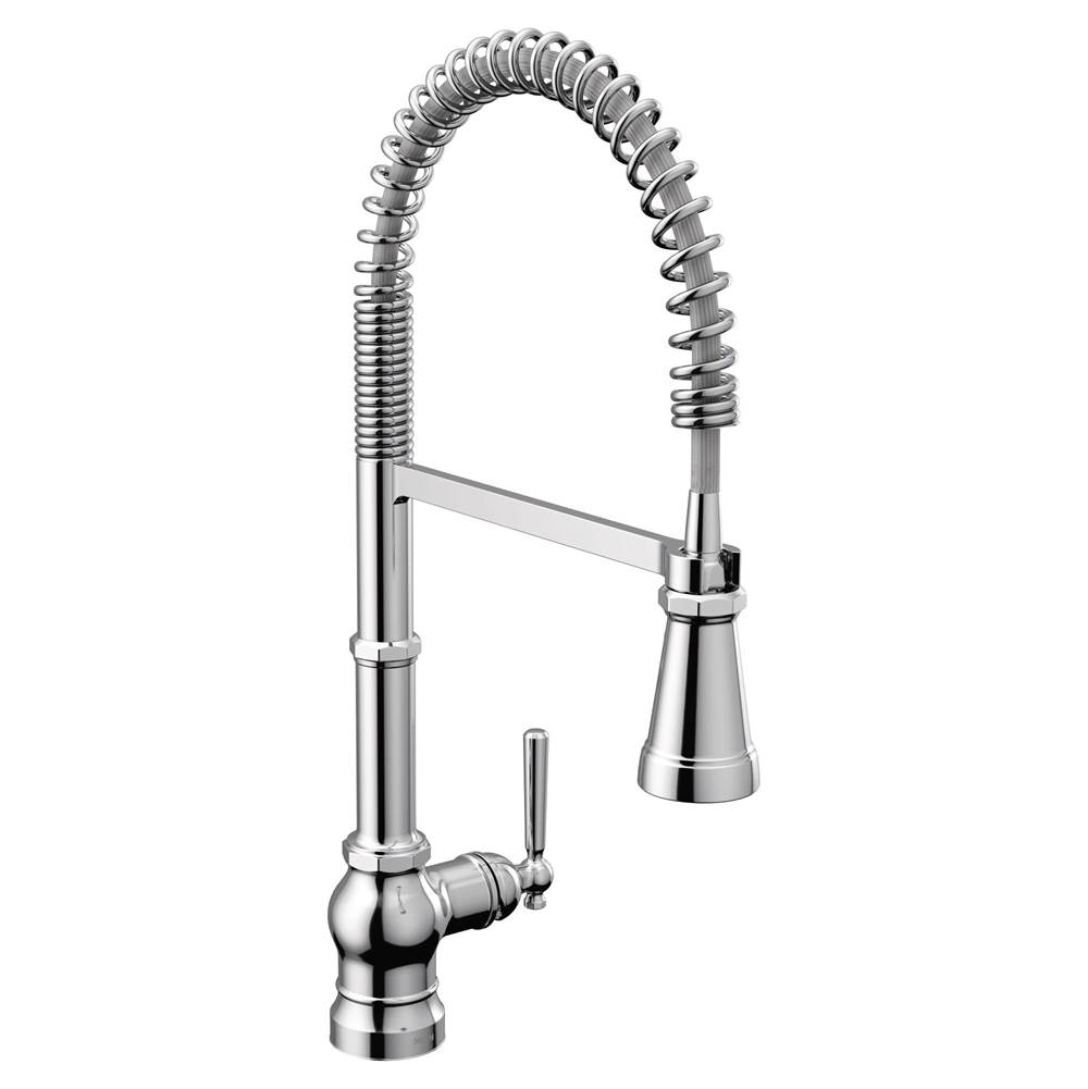 Moen Paterson One Handle Pre-Rinse Spring Pulldown Kitchen Faucet with Power Boost, Chrome