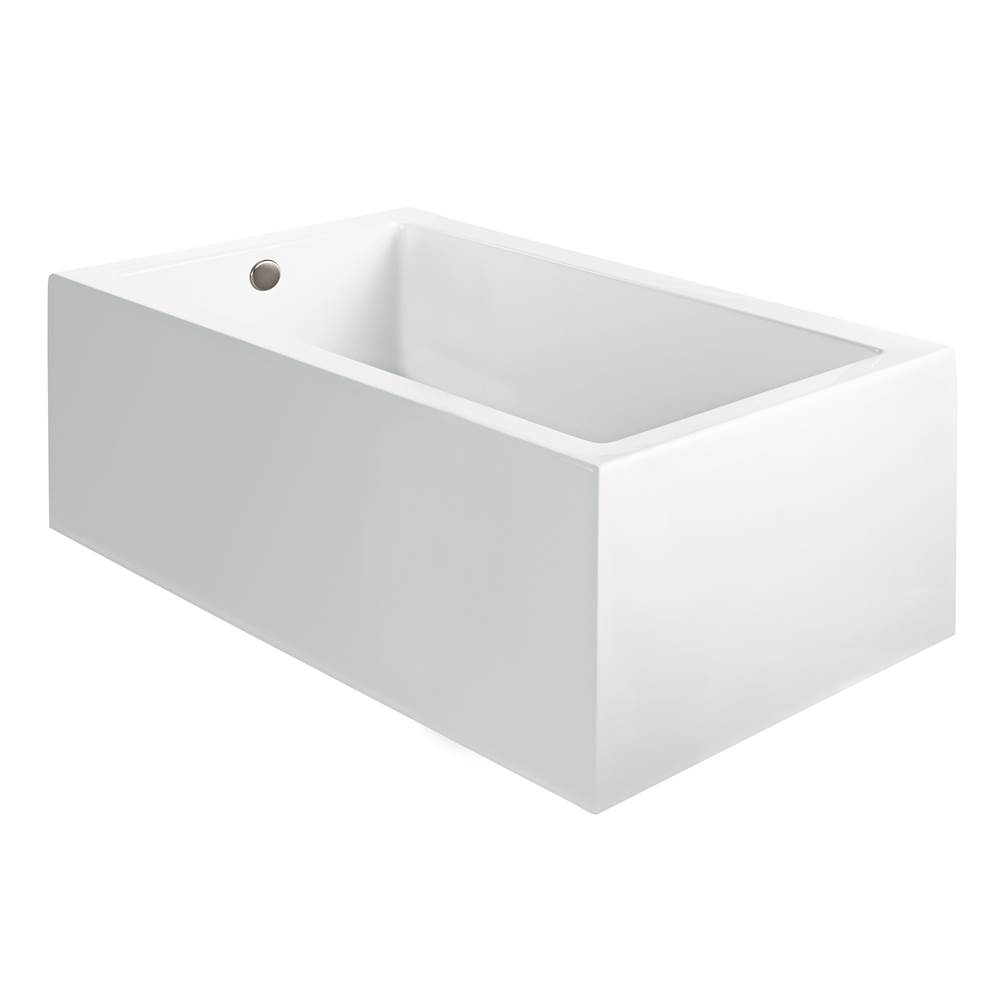 MTI Baths Andrea 12A Acrylic Cxl Sculpted 3 Side Air Bath Elite - White (59.75X42)