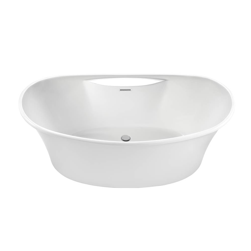 MTI Baths Loretta Acrylic Cxl Freestanding Faucet Deck Air Bath Elite - White (66.5X36)