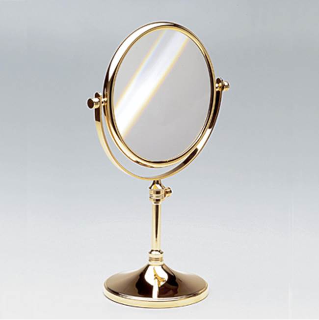 Nameeks Double Face Pedestal 5xop Brass Magnifying Mirror