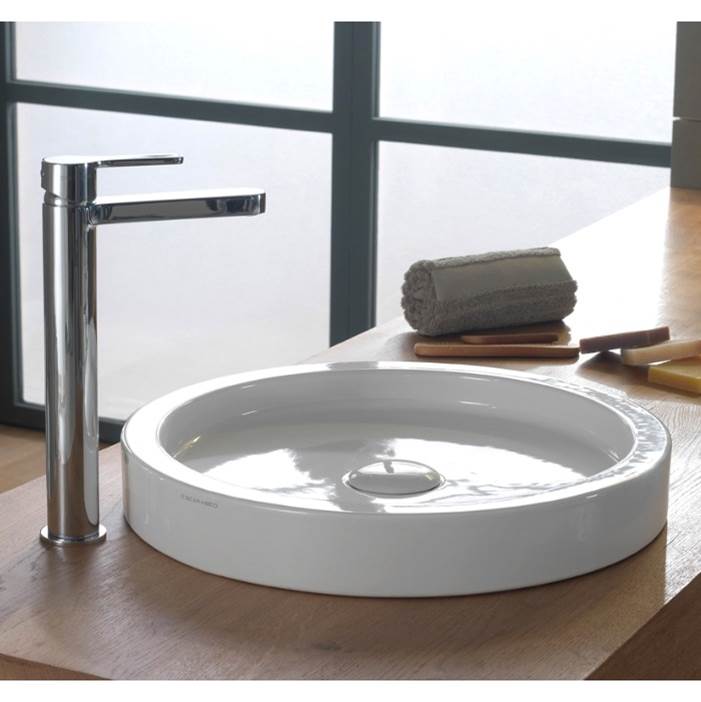 Nameeks 14 Inch White Ceramic Vessel or Built-In Sink
