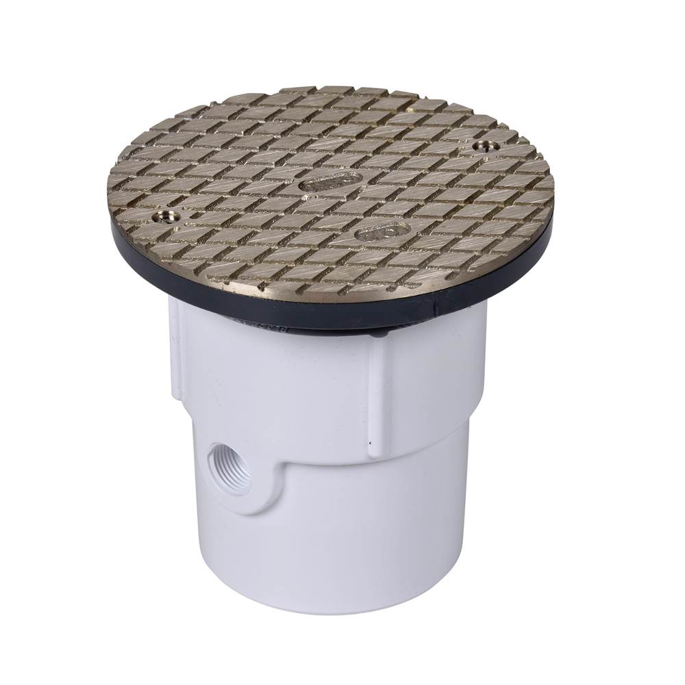 Oatey 3 Or 4 In. Adjustable Pvc Cleanout W/Nickel Cover