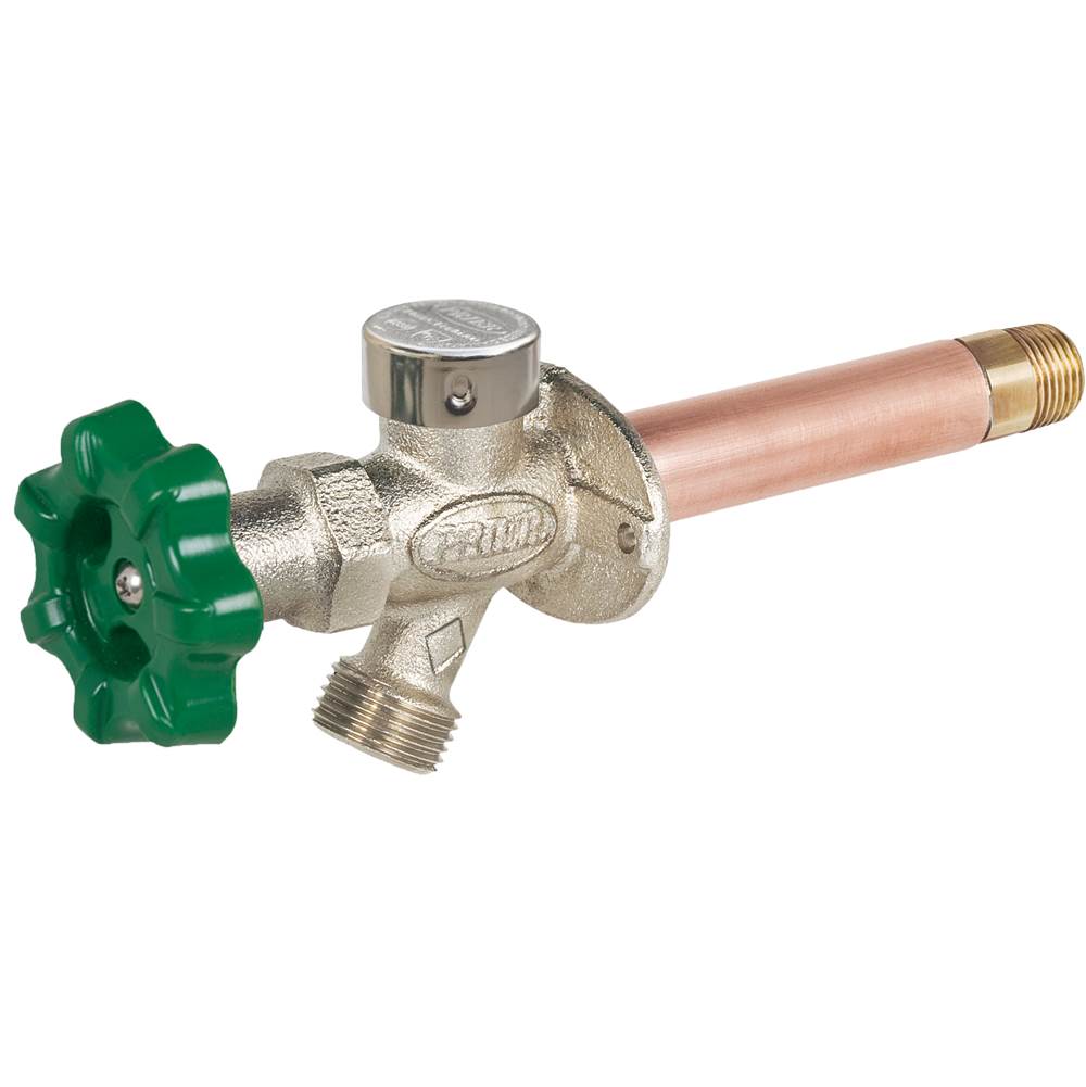 Prier Products P-164D 16'' Quarter Turn - Anti-Siphon Wall Hydrant - 1/2Mipx1/2''Swt - Diamond