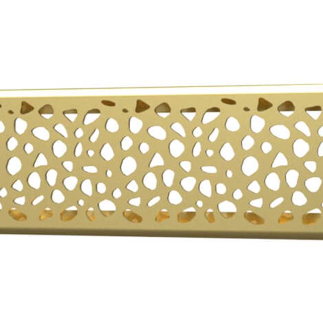 Quick Drain Drain Cover Stones 32In Brushed Gold