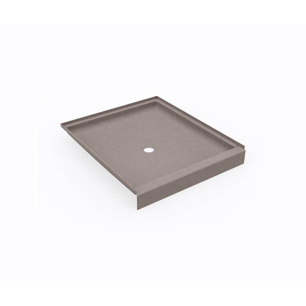 Swan SS-4236 42 x 36 Swanstone® Alcove Shower Pan with Center Drain in Clay