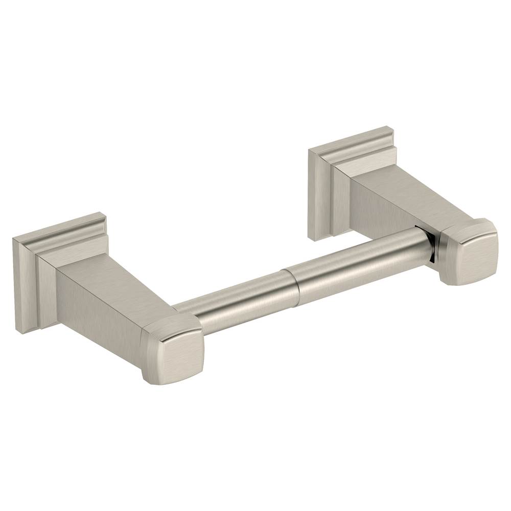 Symmons Oxford Wall-Mounted Toilet Paper Holder in Satin Nickel