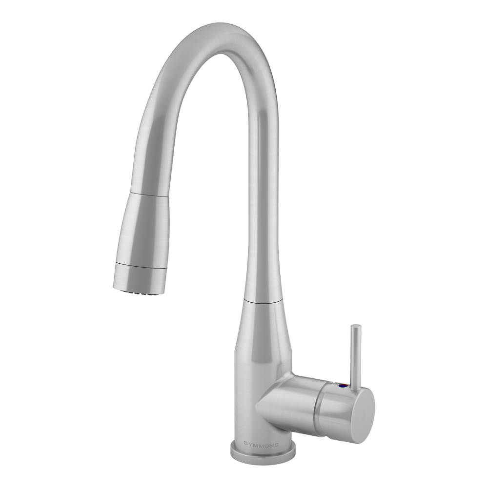Symmons Sereno Single-Handle Pull-Down Sprayer Kitchen Faucet in Stainless Steel (2.2 GPM)