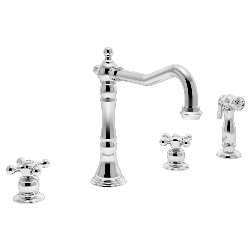 Symmons Carrington 2-Handle Kitchen Faucet with Side Sprayer in Polished Chrome (1.5 GPM)
