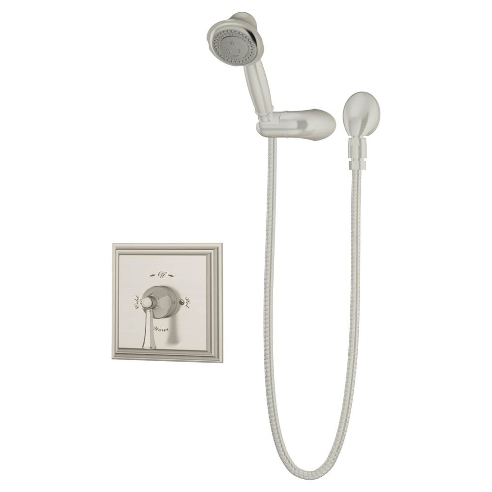 Symmons Canterbury Single Handle 3-Spray Hand Shower Trim in Satin Nickel - 1.5 GPM (Valve Not Included)