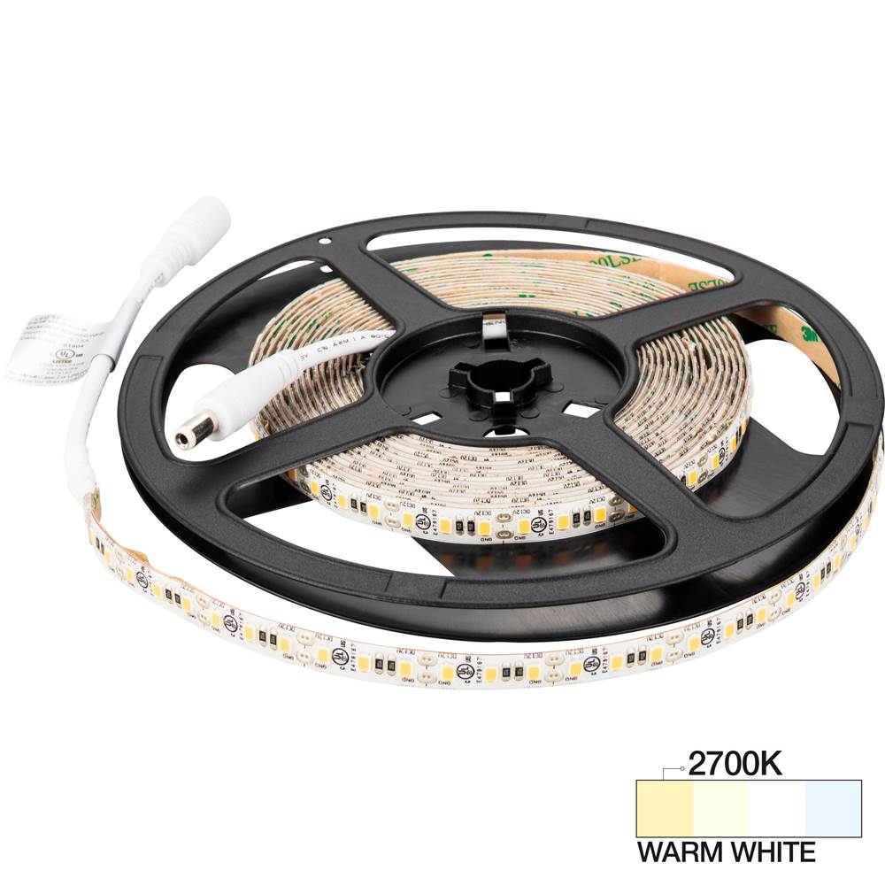 Task Lighting 16 ft 225 Lumens/Foot Vivid LED 12V Tape Light, 2700K Warm White