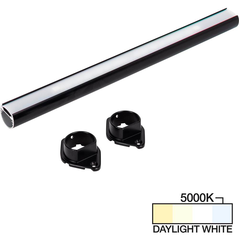 Task Lighting 60'' LED Lighted Closet Rod, Black 5000K Daylight White