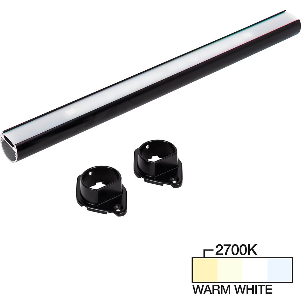 Task Lighting 36'' LED Lighted Closet Rod, Black 2700K Warm White