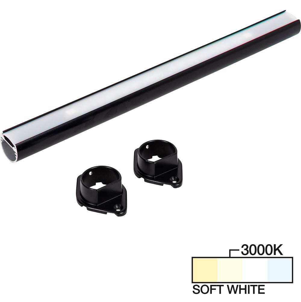 Task Lighting 66'' LED Lighted Closet Rod, Black 3000K Soft White