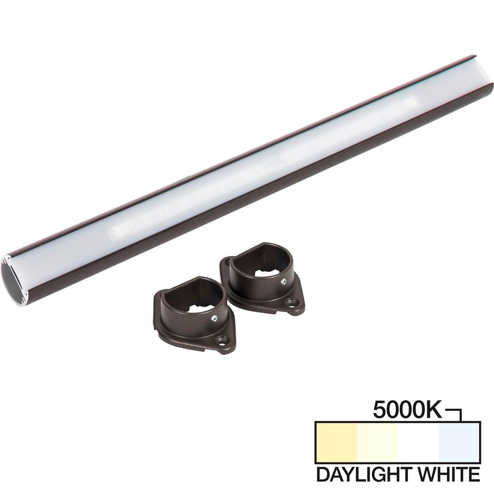Task Lighting 84'' LED Lighted Closet Rod, Bronze 5000K Daylight White