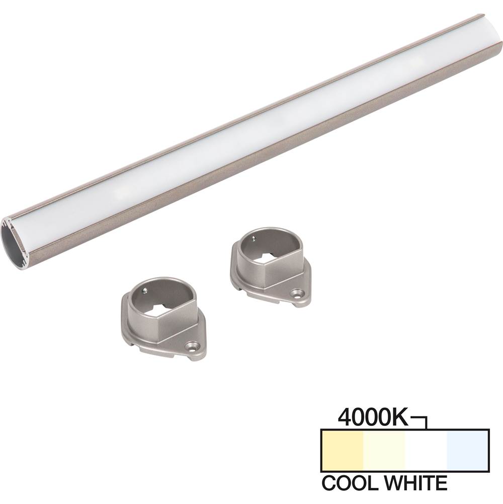Task Lighting 60'' LED Lighted Closet Rod, Satin Nickel 4000K Cool White