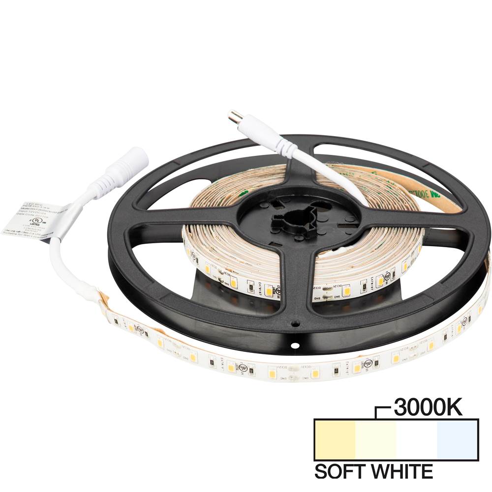 Task Lighting 16 ft 120 Lumens Per Foot Radiance LED 12V Tape Light, 3000K Soft White