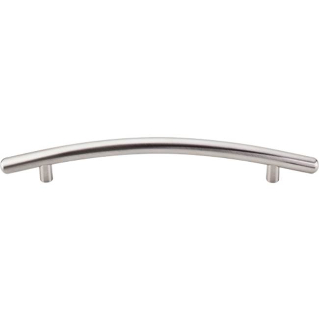 Top Knobs Curved Bar Pull 6 5/16 Inch (c-c) Brushed Satin Nickel
