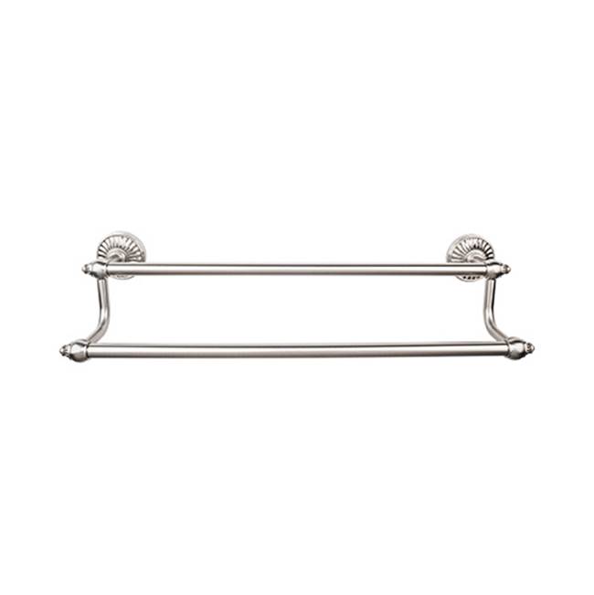 Top Knobs Tuscany Bath Towel Bar 18 Inch Double Brushed Satin Nickel