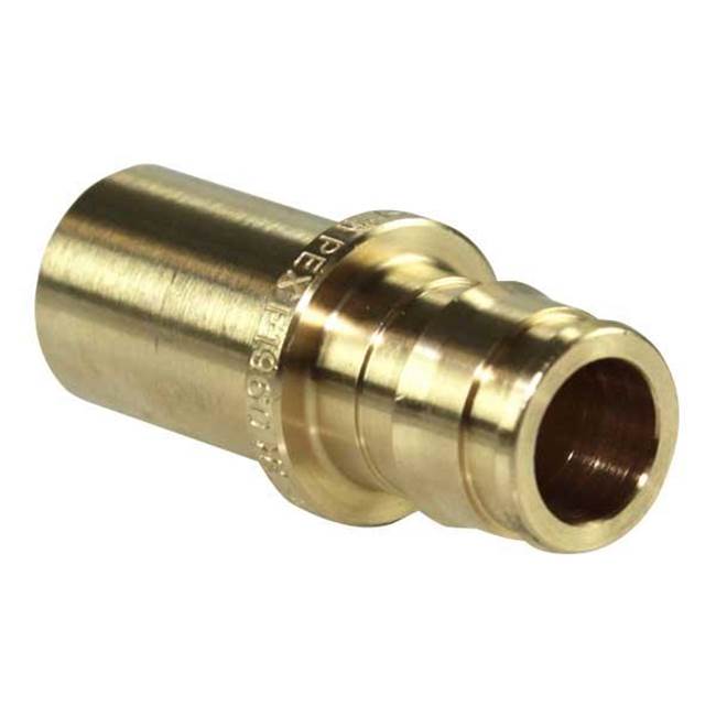 Uponor Propex Brass Fitting Adapter, 5/8'' Pex X 1/2'' Copper