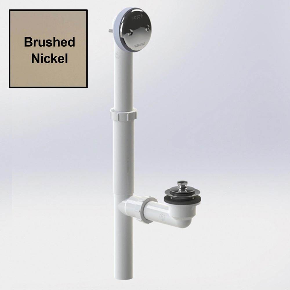 Watco Manufacturing Lift And Turn Bath Waste Tubular Plastic Pvc Brushed Nickel