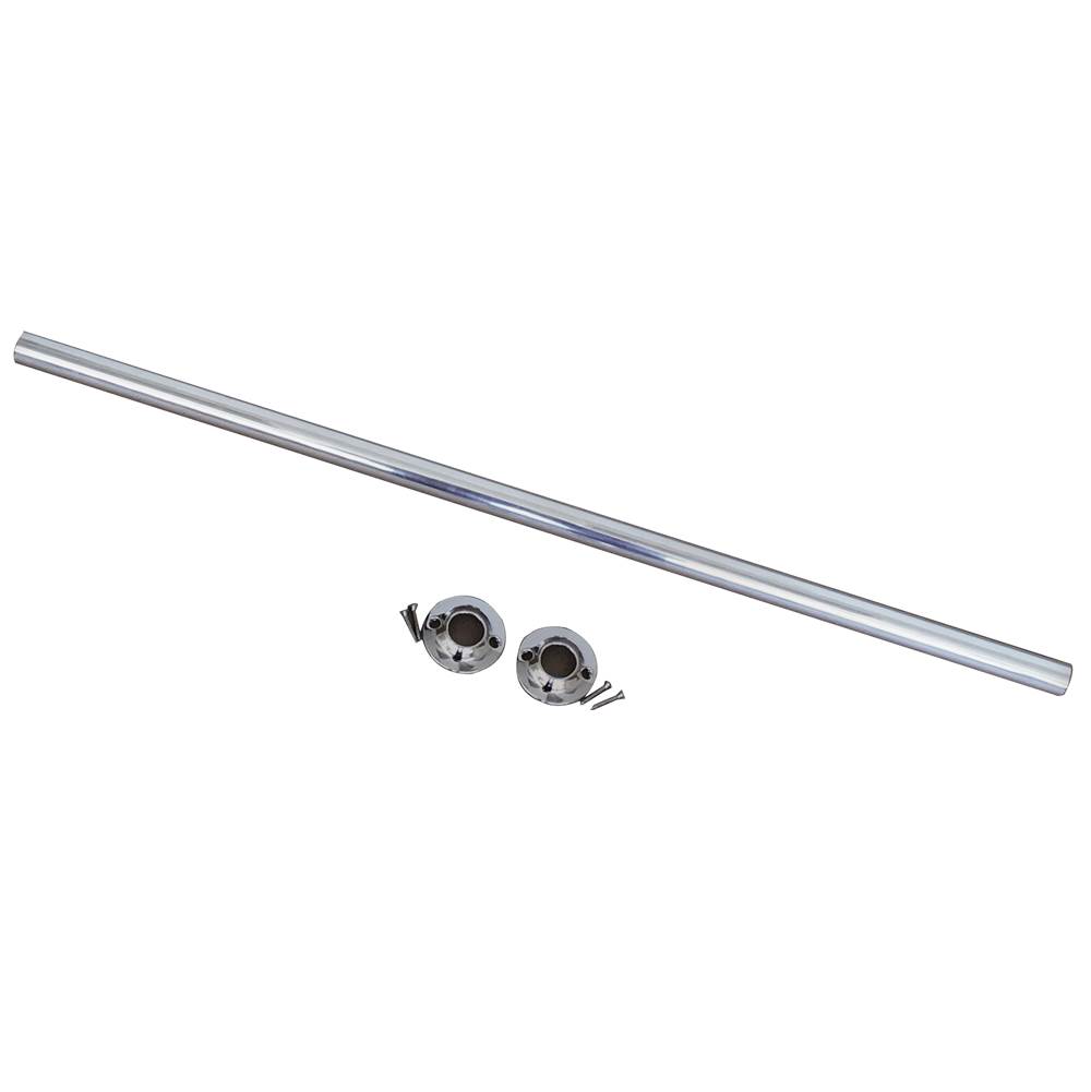 Wal-Rich Corporation 1'' X 5 Ft Aluminum Shower Rod With Flanges