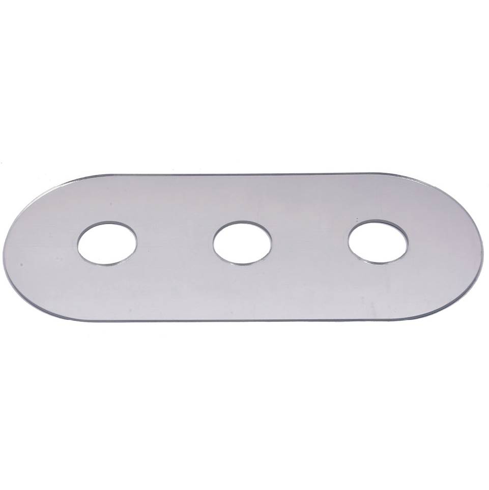 Wal-Rich Corporation Acrylic 3 Handle Trim Cover Plate