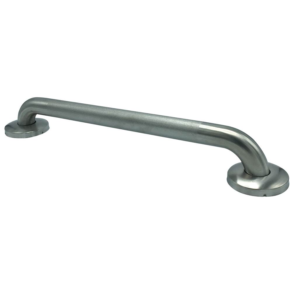 Wal-Rich Corporation 1 1/4'' X 36'' Stainless Steel Peened Finish Grab Bar
