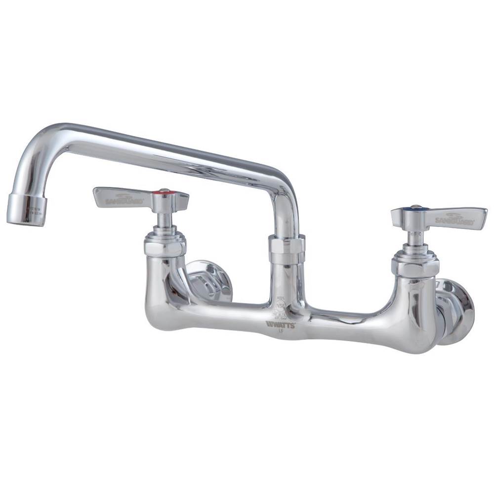 Watts 8 In Wall Mount Faucet With 12 In Swivel Spout